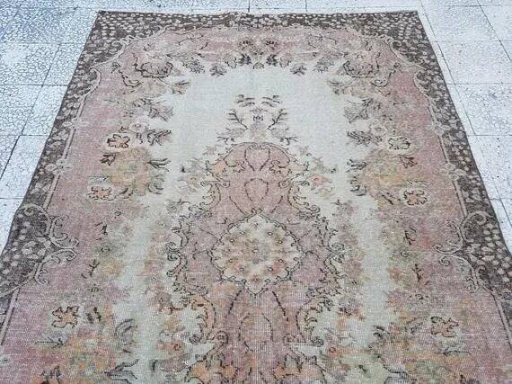 Vintage Turkish Oushak rug 165x270 cm