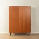 Elegant wardrobe from the 1960s in teak veneer