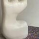 White sculpture vase minimalist bust ceramic white contemporary sculptural