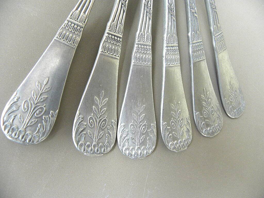 1/2 consulate - empire, tin gold & silverware cutlery set