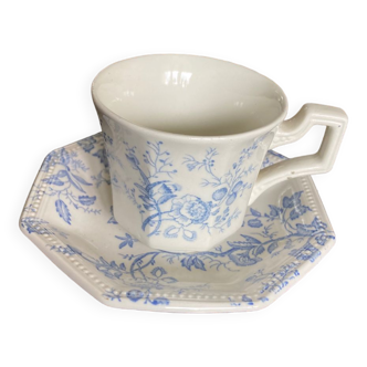 Coffee cup and saucer Hyde Park Johnson Brothers blue