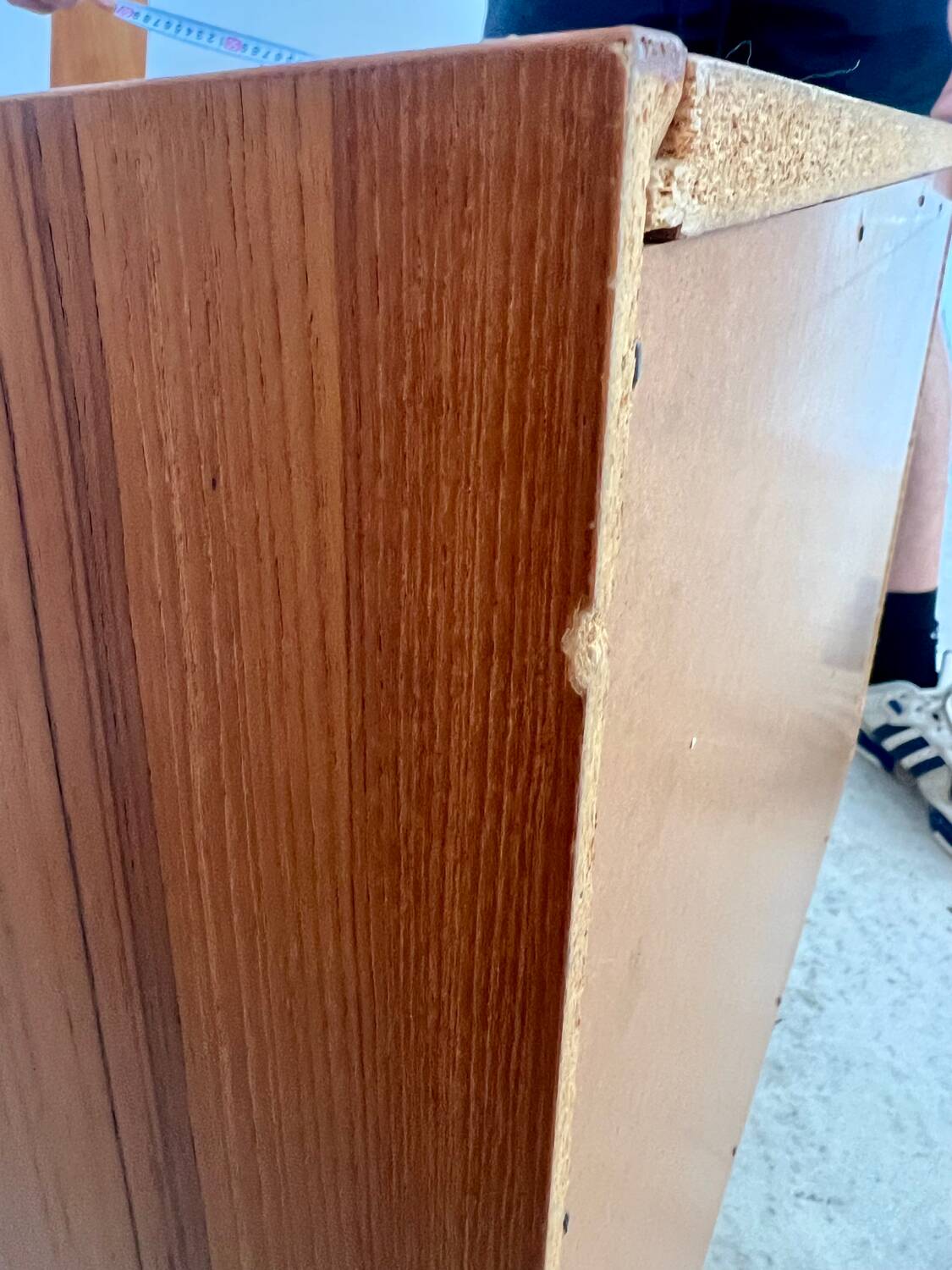 Small chest of drawers or bedside table in teak, Scandinavian design from the 70s vintage