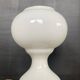 Lampe champignon Space Age en verre opalin blanc