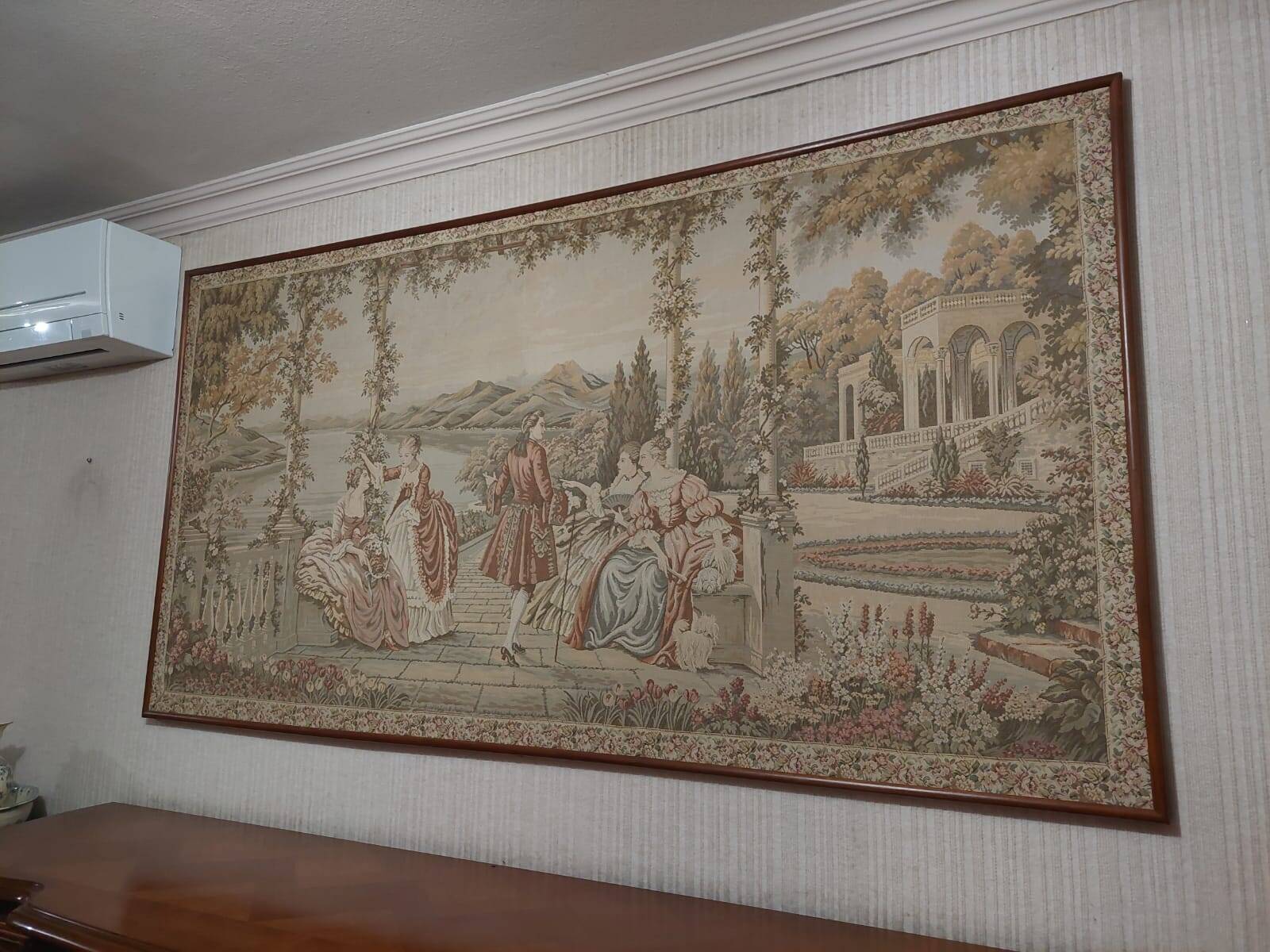 Genuine wall tapestry in the style of Louis XIII, XIV, XV, XVI.