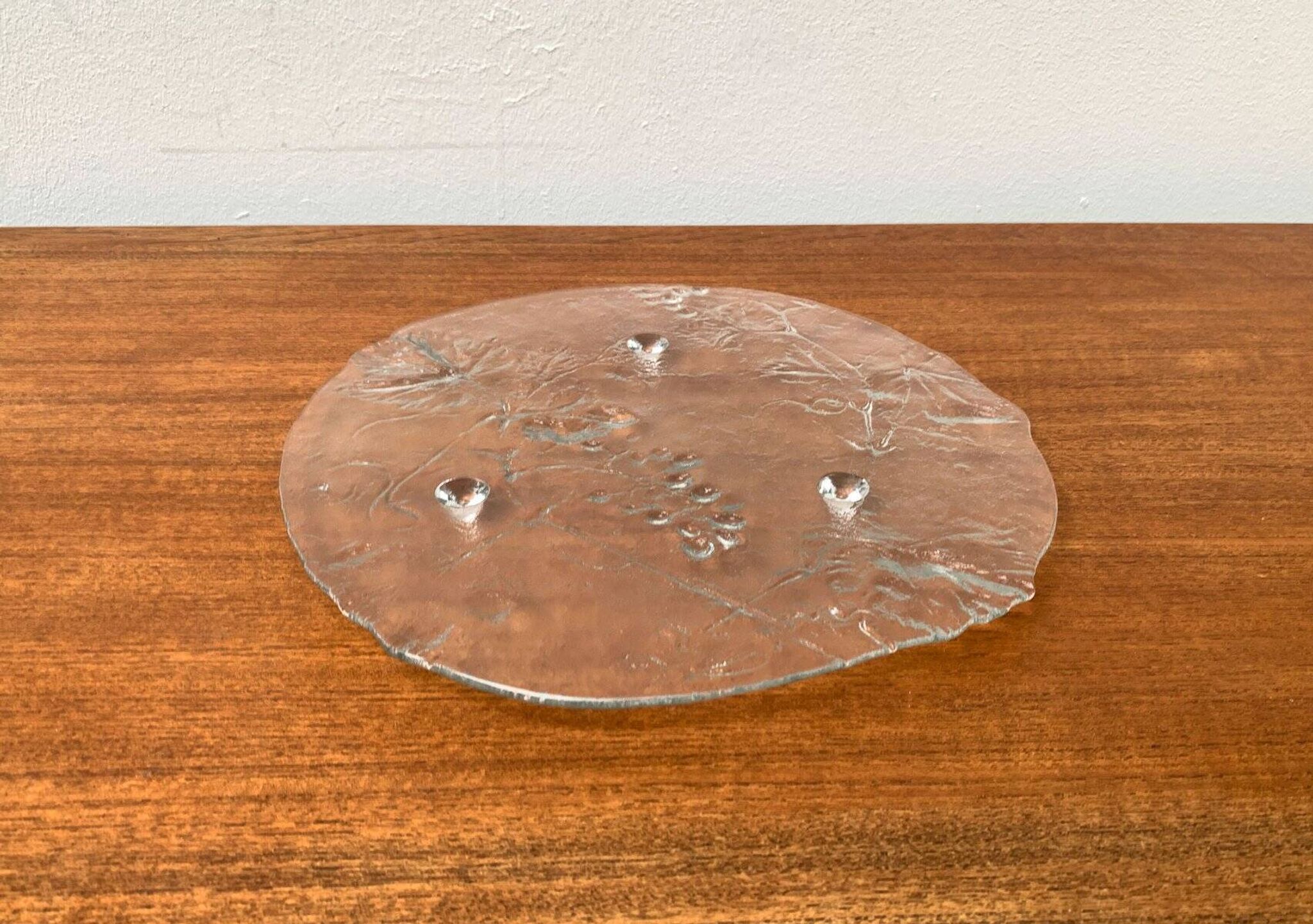 Vintage Swedish cake plate from Kosta Boda, 1970s.