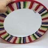 Round Wall Mirror Frame Crochet Bohemia Knitting
