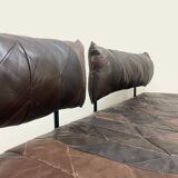 Vintage design leather sofa daybed ‘Patchwork’