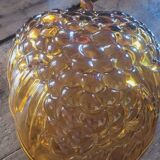 60's amber glass cup