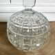 Former Portieux crystal sugar bowl