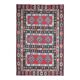 1970s Vintage Turkish Hand-Knotted Wool Cotton Red Area Rug 207x311