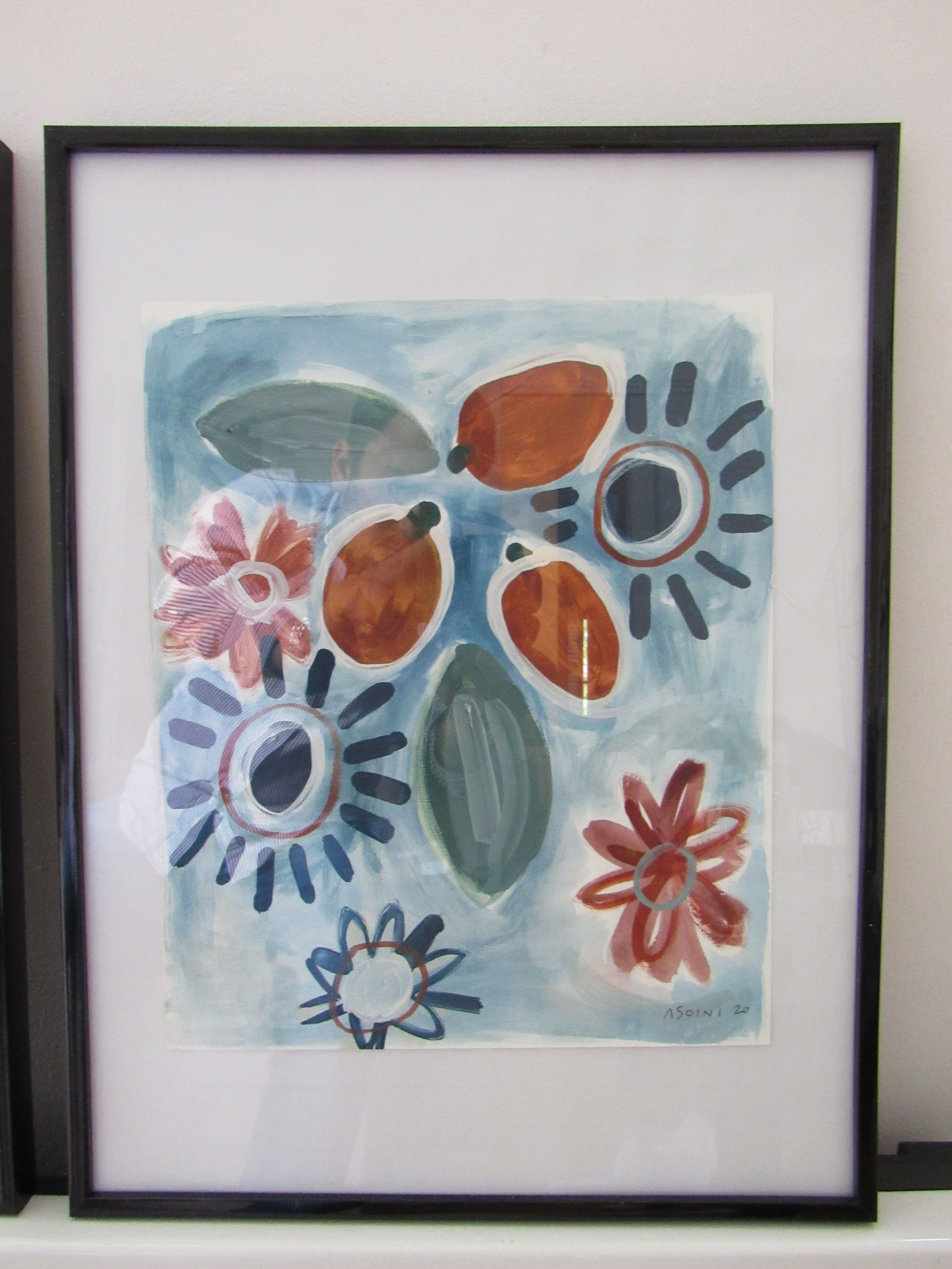 Pair of paintings by Laura Asoini Summer fruits