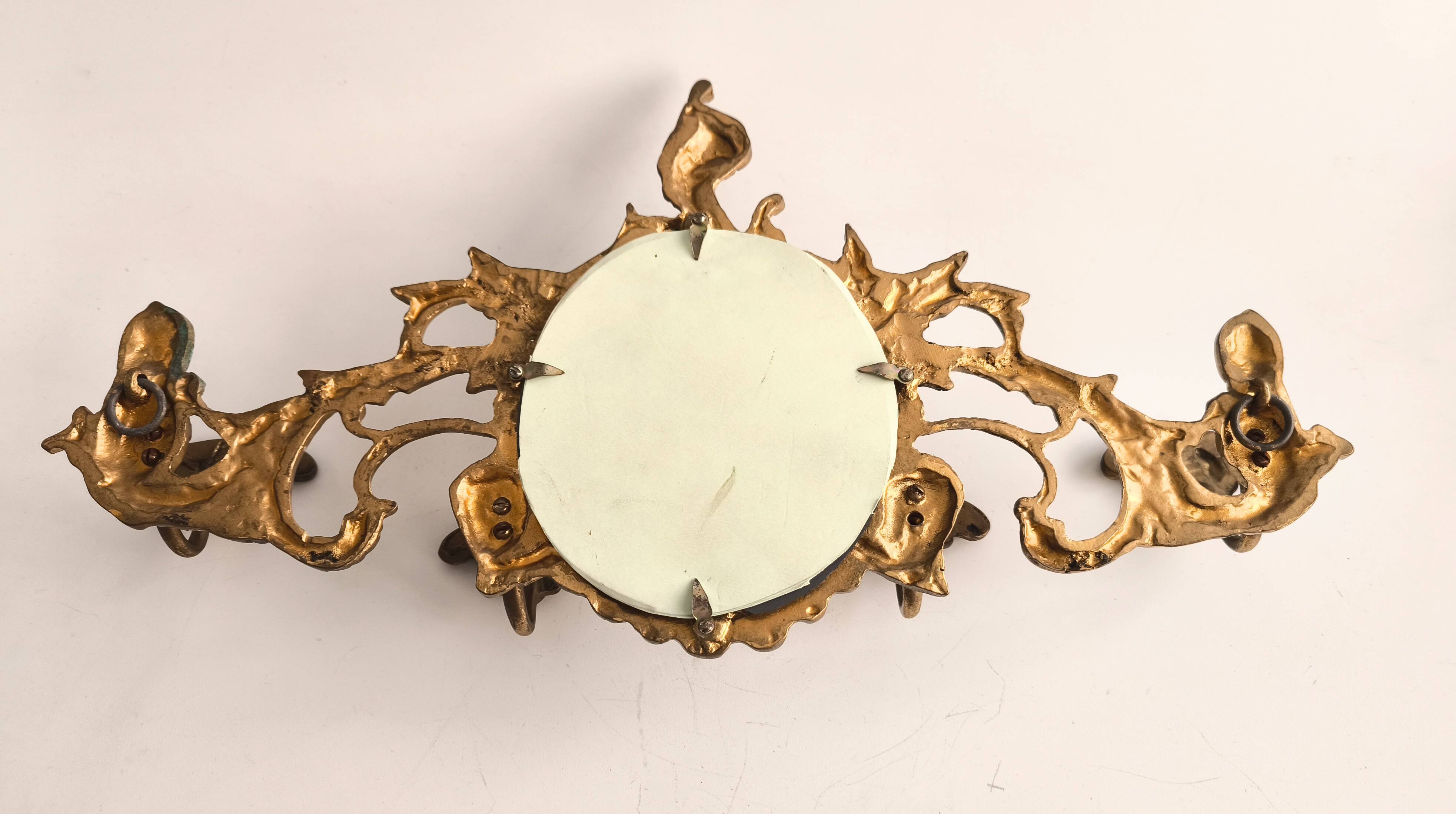 Porte-manteau espagnol en bronze des années 40