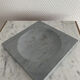 Grey grey square marble ashtray