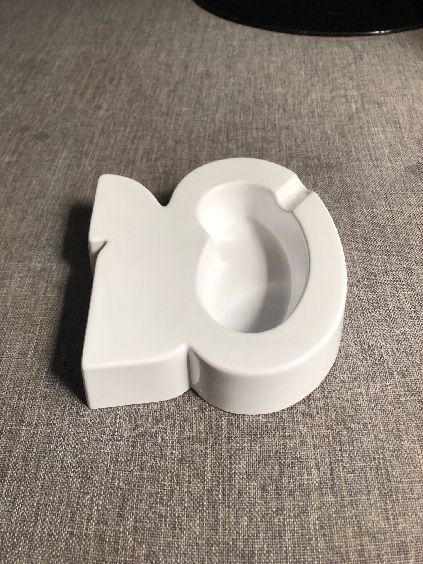 1970s Crippa white moulded plastic ashtray
