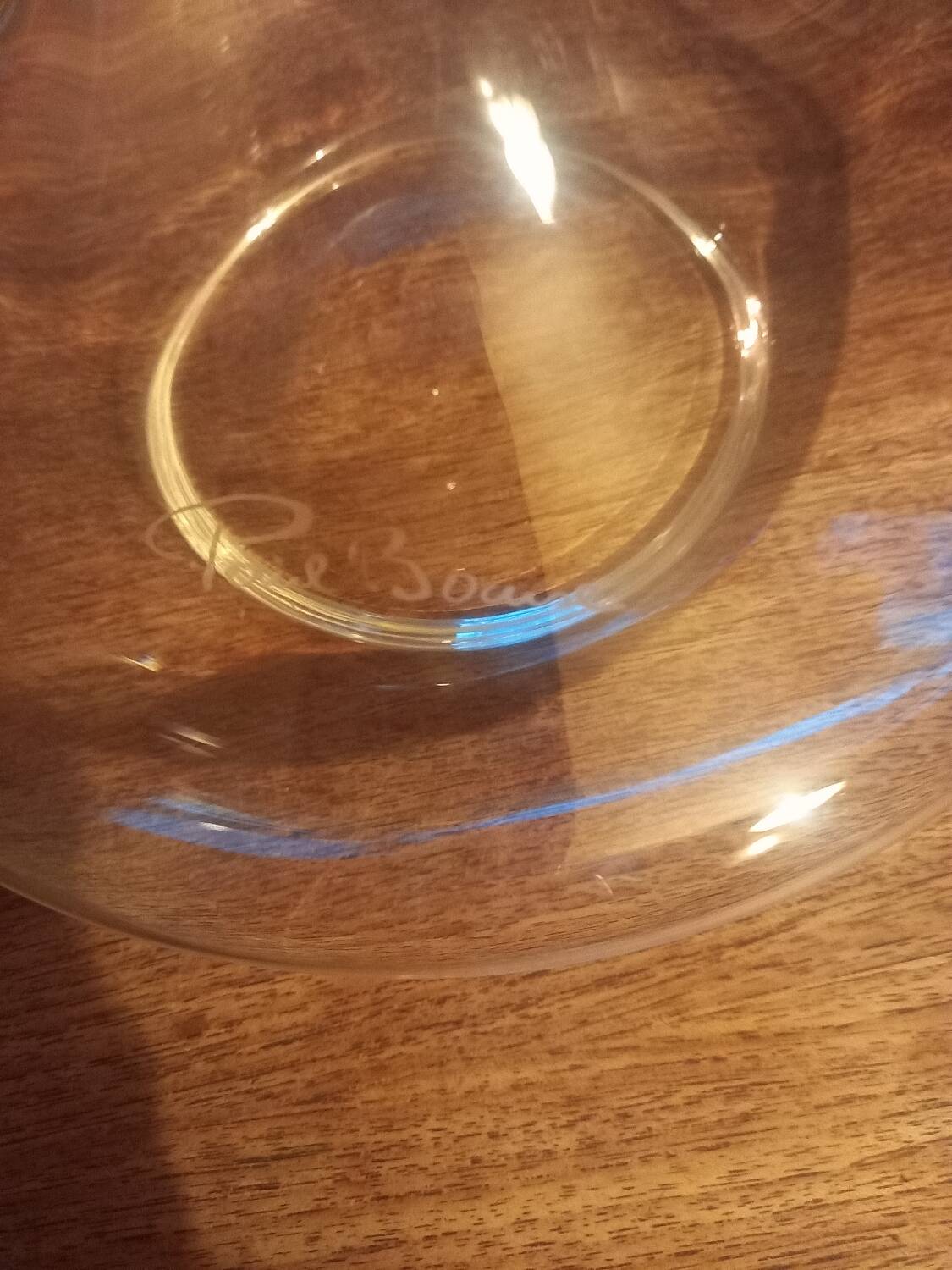 Beautiful glass decanter, Paul Bocuse