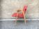 Fauteuil bridge vintage pied compas 1950