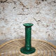 Glazed ceramic chandelier fir green