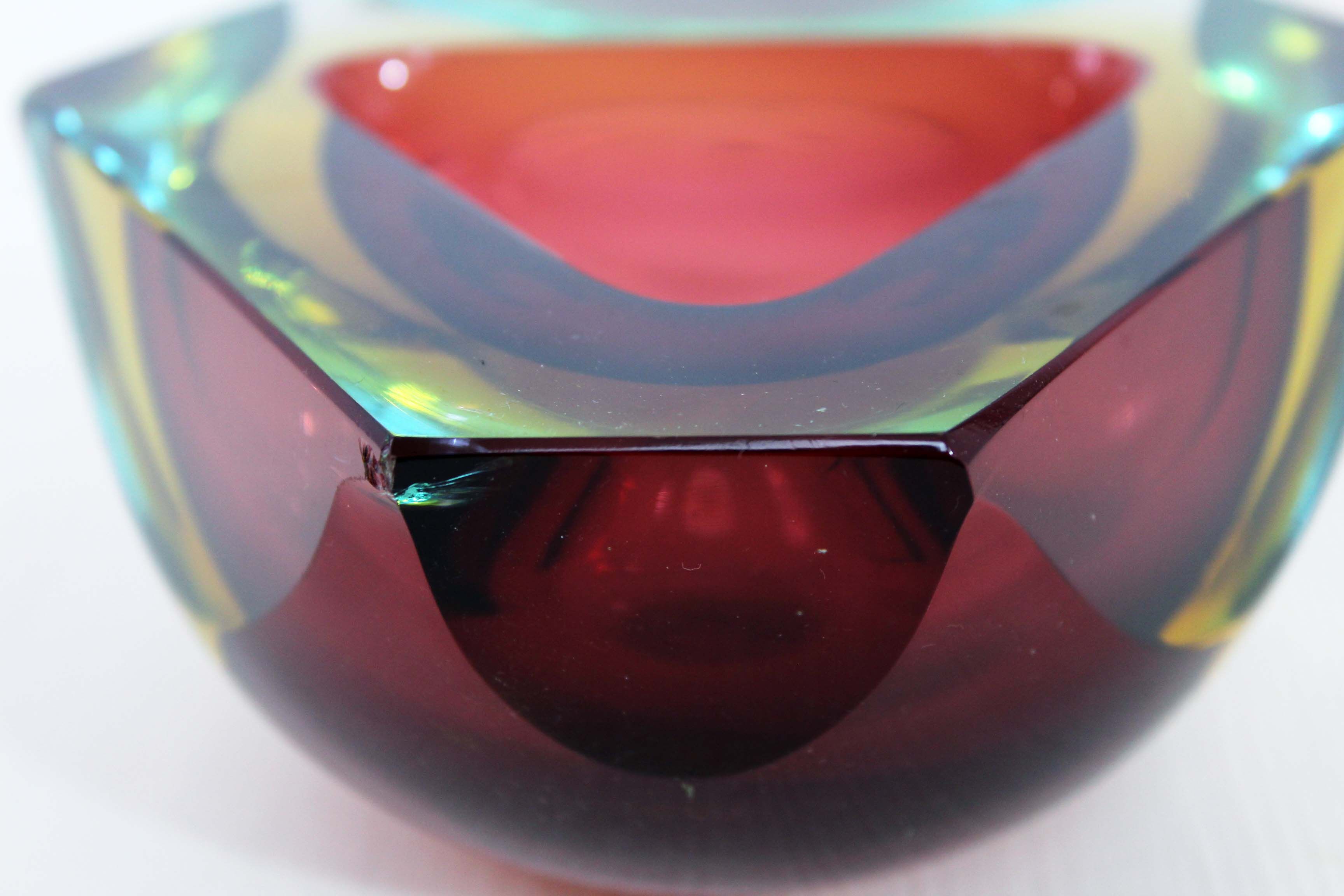 Empty pocket or Murano glass ashtray