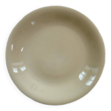 Plat Rond Creux En Faience Ceranord St Amand Jaune Pale
