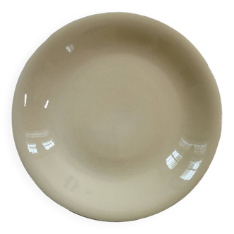 Hollow Round Dish In Pale Yellow Ceranord St Amand Earthenware