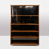 “Double-sided” rosewood bookcase on casters. Circa 1960. LS58761008H