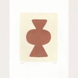 Collection of 4 terracotta paintings signed eawy