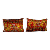 Set of 2 vintage velvet cushion covers 56x38 cm