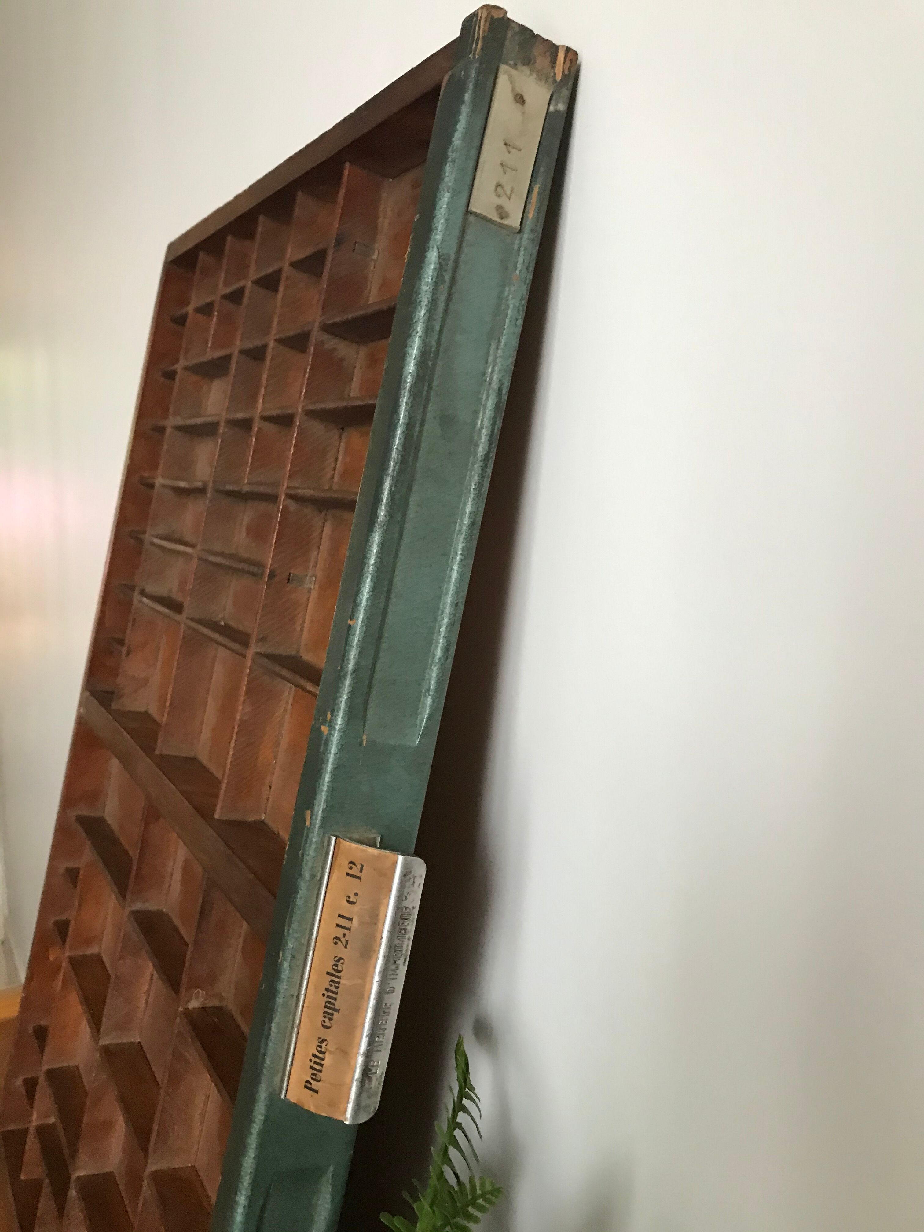 Old printing cabinet drawer locker