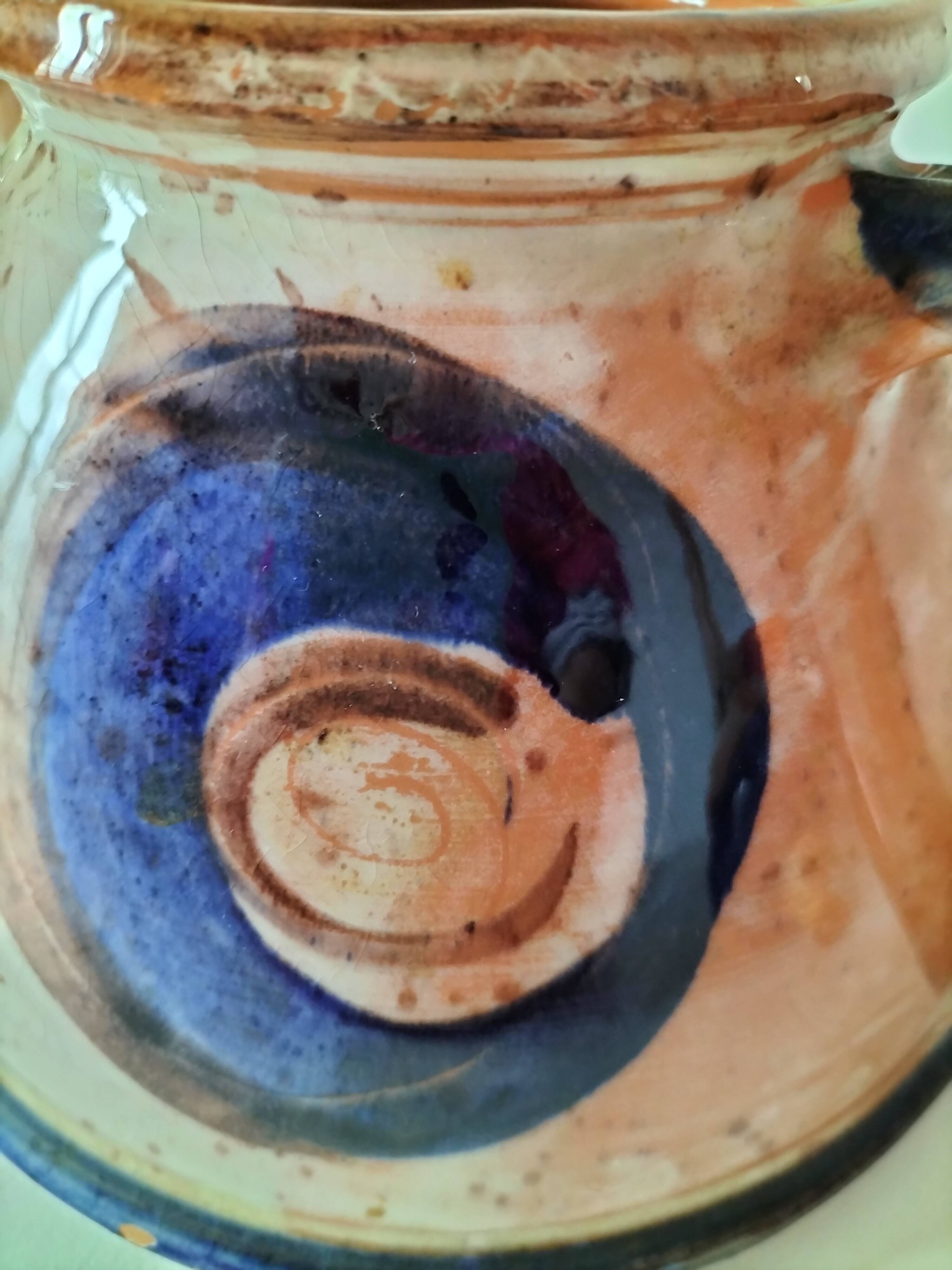 Red earthenware teapot