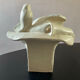 Vintage ceramic vase, glazed and signed.