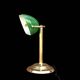Vintage Banker's Lamp - Green Notary Lamp