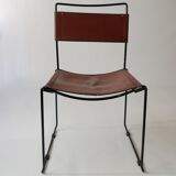 Stacking Chairs by Giandomenico Belotti for Alias, 1980s in leather