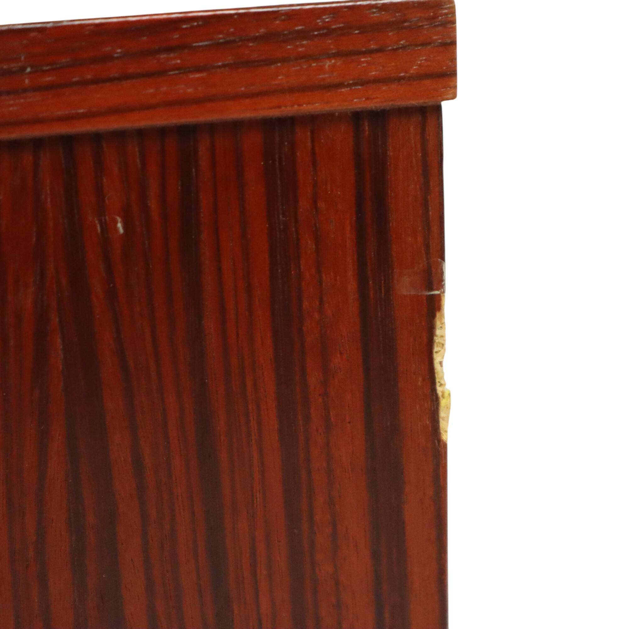 Pair of Vintage Bedside Tables Veneer Wooden Night Tables