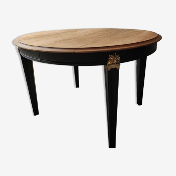 Oval massi oak table