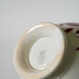 Large Digoin Sarreguemines earthenware bowl, 1950