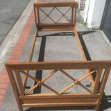 Bed years 50 in scandinavian style wood