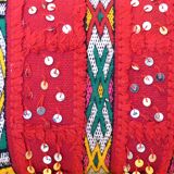 Red berber cushion Beldi Chiba