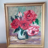 Painting painting the rose pot