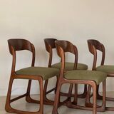 4 Baumann sleigh chairs
