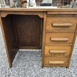Oak children's desk with drawers