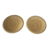 Set of two small ceramic plates
