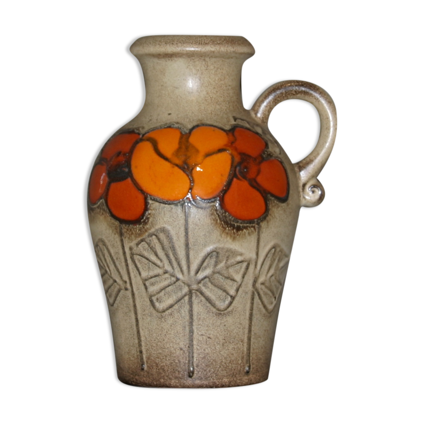 Ceramic vase flowers