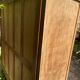 Raw wood display case with 3 doors, oak