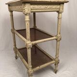 Louis XVI style server, cream lacquered wood, circa 1900