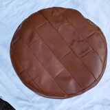 Sede Patchwork Leather Pouf