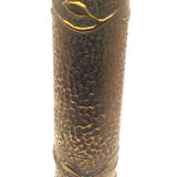 Pair of brass shell vases