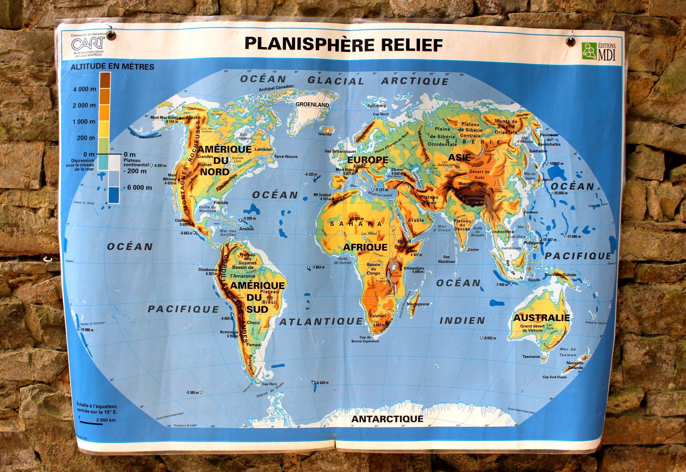 Map MDI 1994 vintage school map