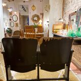 Double wooden cinema seats