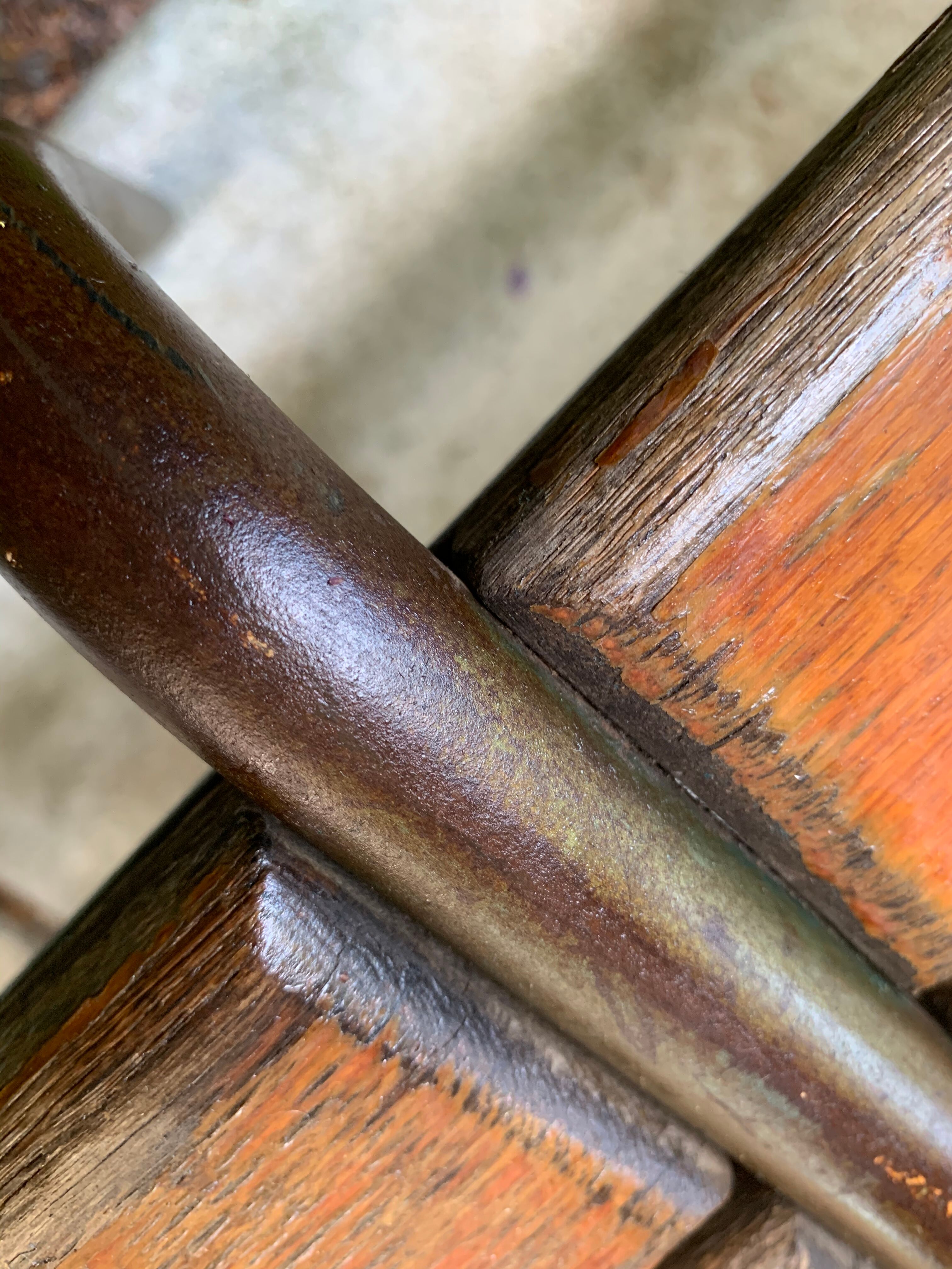 Vintage school bench