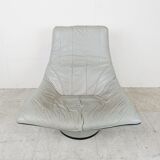 Vintage leather lounge chair by Gerard van den Berg, 1970s